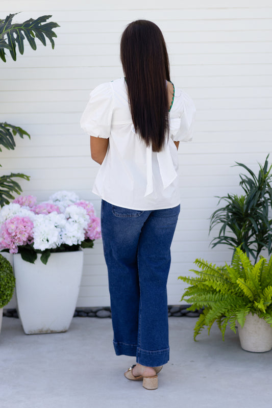 Isla square neck top