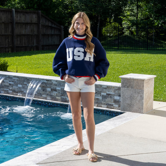USA Mock Neck