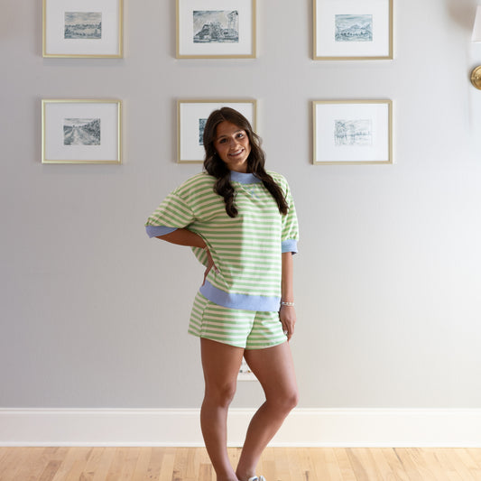 Honeydew Striped Set
