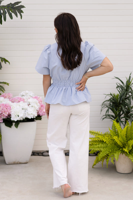 Ocean Scrunch Top