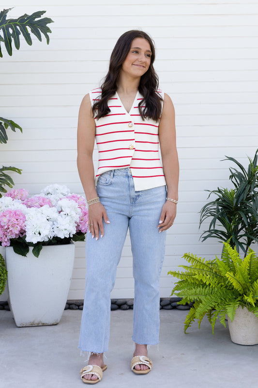 Remi Stripe Vest Top